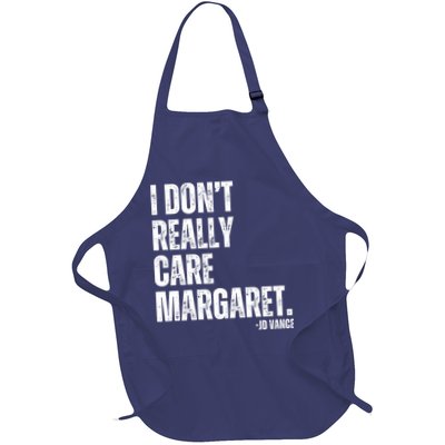 I Don’T Really Care Margaret Jd Vance Funny Minimalist Apron