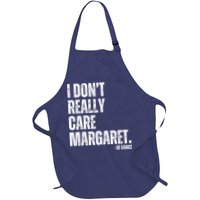 I Don’T Really Care Margaret Jd Vance Funny Minimalist Apron