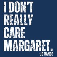 I Don’T Really Care Margaret Jd Vance Funny Minimalist Golf Towel