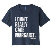 I Don’T Really Care Margaret Jd Vance Funny Minimalist Women's Crop Top Tee