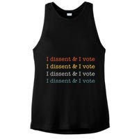 I Dissent Rbg Ruth Bader Ginsburg Feminist Ladies PosiCharge Tri-Blend Wicking Tank