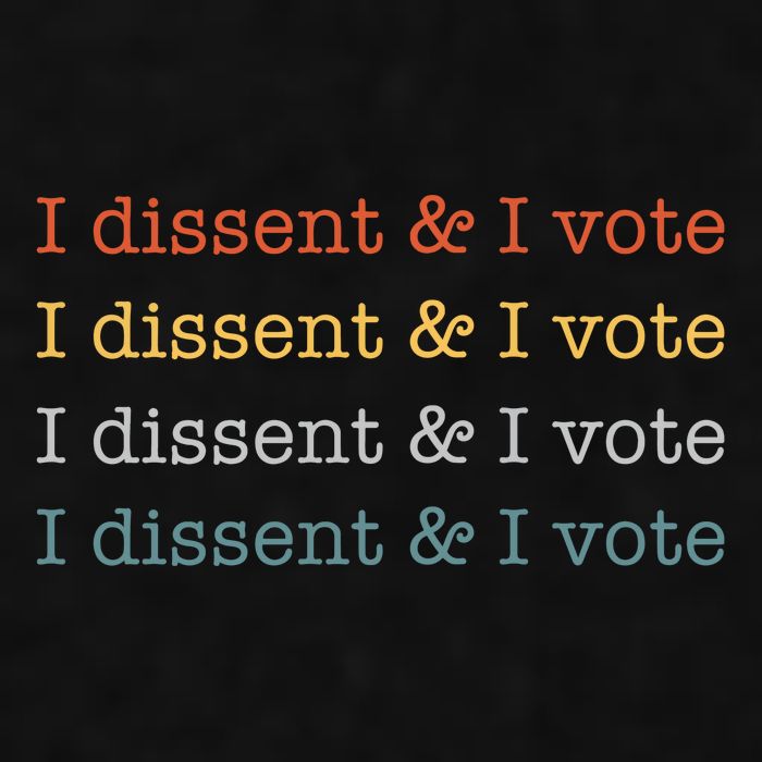 I Dissent Rbg Ruth Bader Ginsburg Feminist Ladies PosiCharge Tri-Blend Wicking Tank