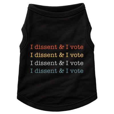 I Dissent Rbg Ruth Bader Ginsburg Feminist Doggie Tank