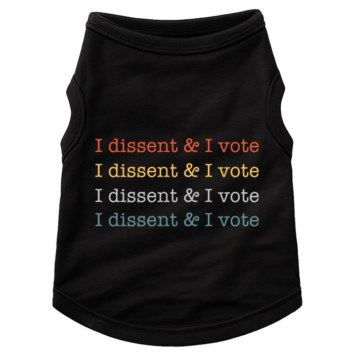 I Dissent Rbg Ruth Bader Ginsburg Feminist Doggie Tank