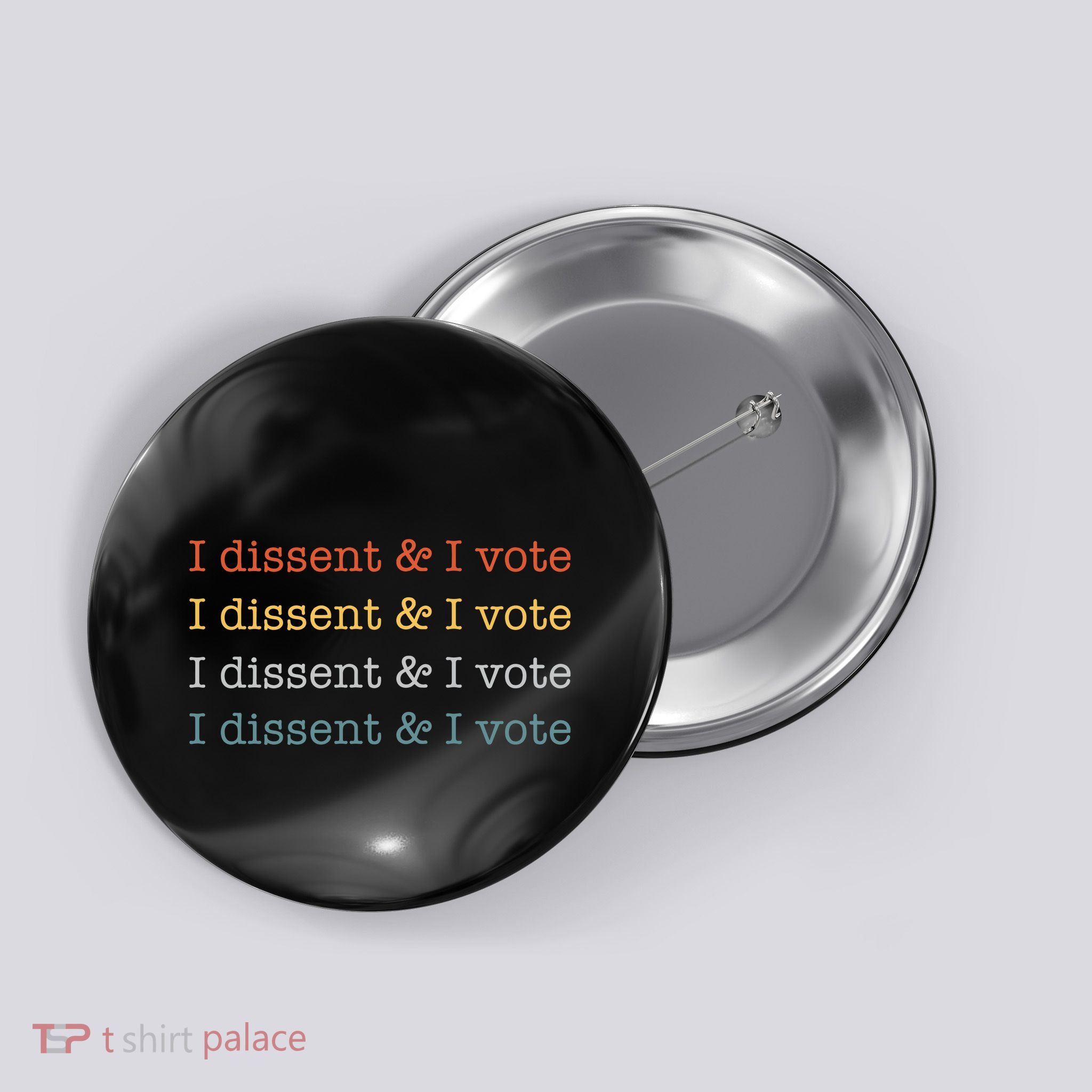 I Dissent Rbg Ruth Bader Ginsburg Feminist Button