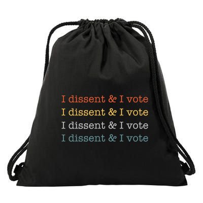 I Dissent Rbg Ruth Bader Ginsburg Feminist Drawstring Bag