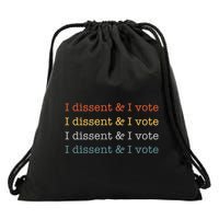 I Dissent Rbg Ruth Bader Ginsburg Feminist Drawstring Bag