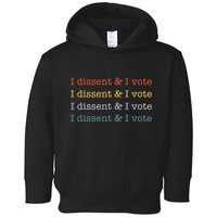 I Dissent Rbg Ruth Bader Ginsburg Feminist Toddler Hoodie