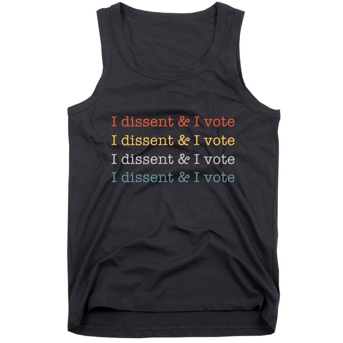 I Dissent Rbg Ruth Bader Ginsburg Feminist Tank Top