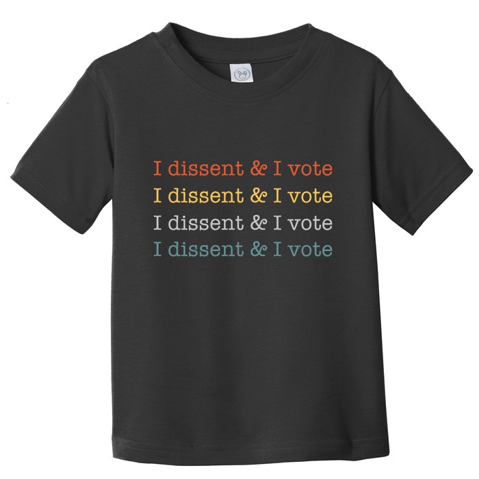 I Dissent Rbg Ruth Bader Ginsburg Feminist Toddler T-Shirt