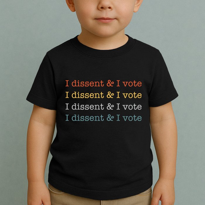 I Dissent Rbg Ruth Bader Ginsburg Feminist Toddler T-Shirt
