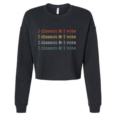 I Dissent Rbg Ruth Bader Ginsburg Feminist Cropped Pullover Crew