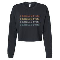 I Dissent Rbg Ruth Bader Ginsburg Feminist Cropped Pullover Crew