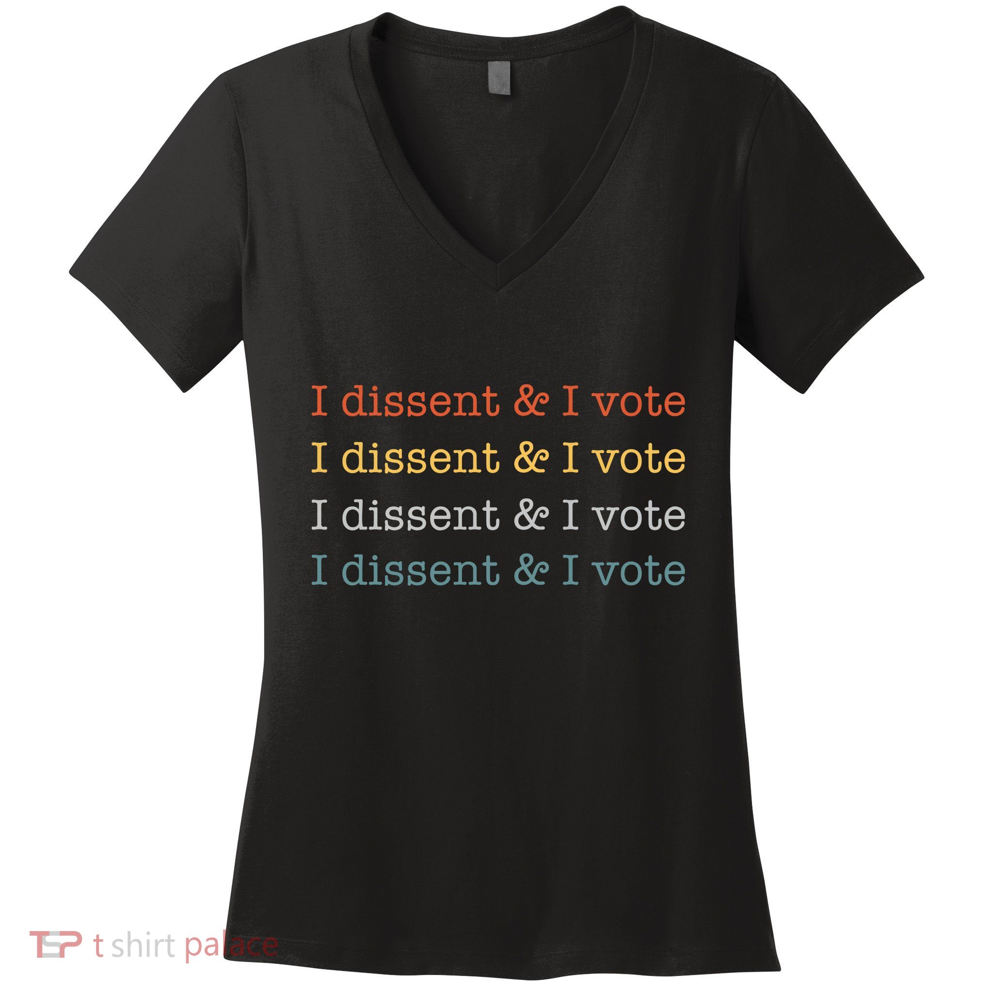 I Dissent Rbg Ruth Bader Ginsburg Feminist Women's V-Neck T-Shirt
