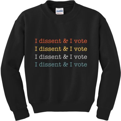 I Dissent Rbg Ruth Bader Ginsburg Feminist Kids Sweatshirt