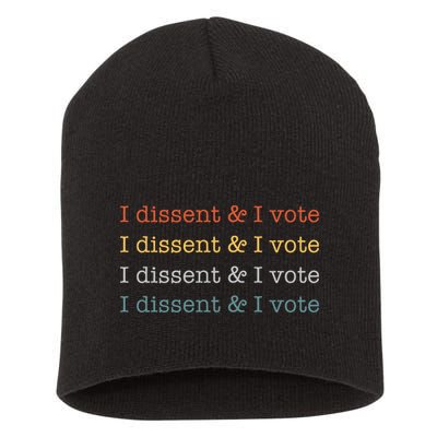 I Dissent Rbg Ruth Bader Ginsburg Feminist Short Acrylic Beanie