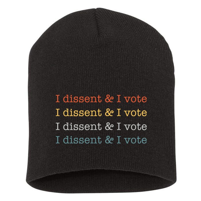 I Dissent Rbg Ruth Bader Ginsburg Feminist Short Acrylic Beanie