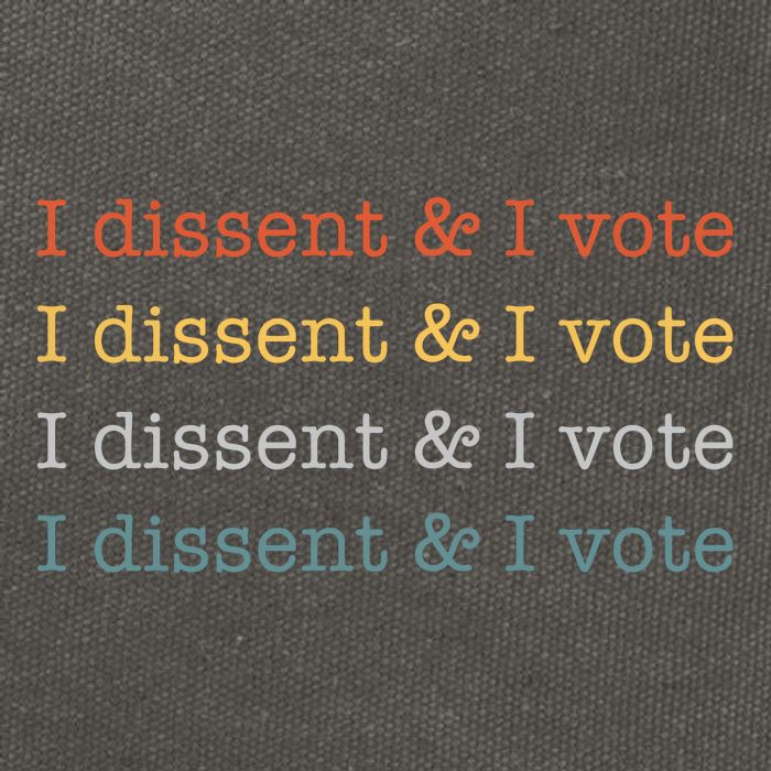 I Dissent Rbg Ruth Bader Ginsburg Feminist Cotton Canvas Backpack
