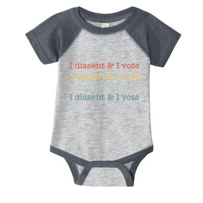 I Dissent Rbg Ruth Bader Ginsburg Feminist Infant Baby Jersey Bodysuit
