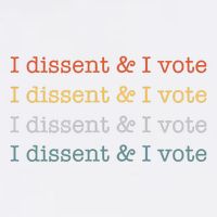 I Dissent Rbg Ruth Bader Ginsburg Feminist Garment-Dyed Sweatshirt
