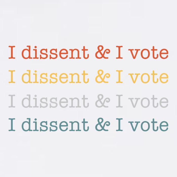 I Dissent Rbg Ruth Bader Ginsburg Feminist Garment-Dyed Sweatshirt