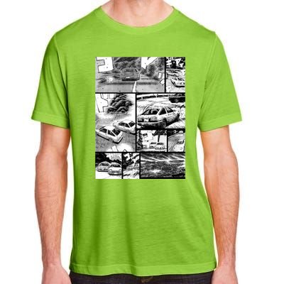 Initial D Racing Manga Wall Design (Version 2) Adult ChromaSoft Performance T-Shirt