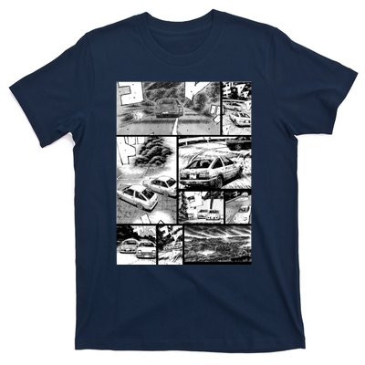 Initial D Racing Manga Wall Design (Version 2) T-Shirt