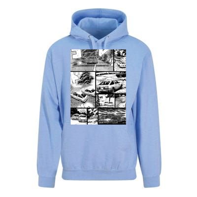 Initial D Racing Manga Wall Design (Version 2) Unisex Surf Hoodie