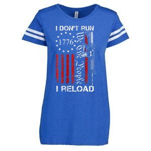 I DonT Run I Reload We The People Funny Ar15 Enza Ladies Jersey Football T-Shirt