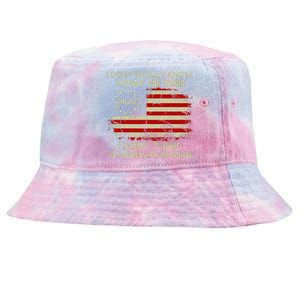 I DonT Really Know What He Said Funny Pro Voting Trump Tie-Dyed Bucket Hat