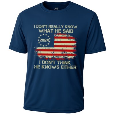 I DonT Really Know What He Said Funny Pro Voting Trump Performance Shirt