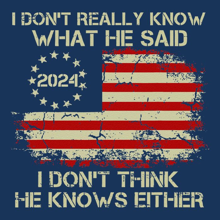 I DonT Really Know What He Said Funny Pro Voting Trump 16 in Basic Backpack