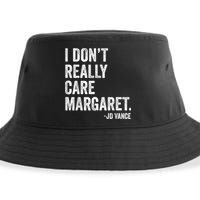 I Don’T Really Care Margaret Jd Vance Funny Minimalist Sustainable Bucket Hat