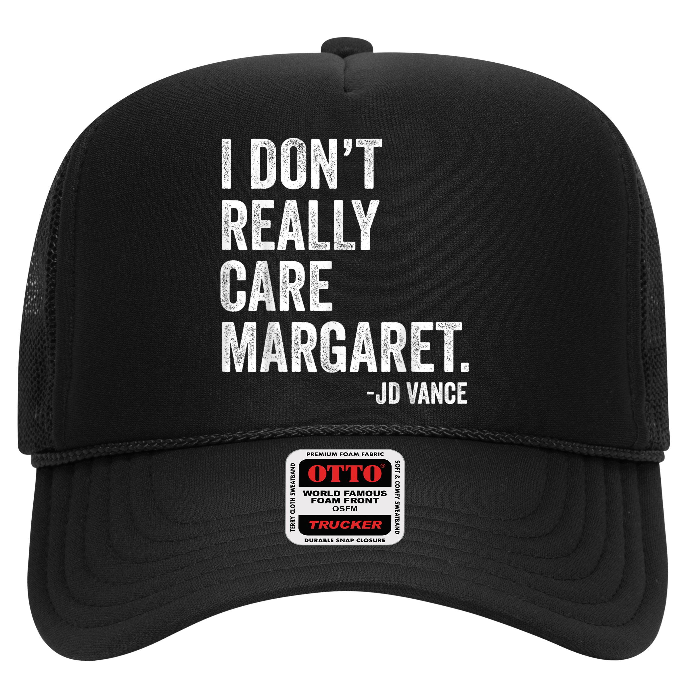 I Don’T Really Care Margaret Jd Vance Funny Minimalist Hat