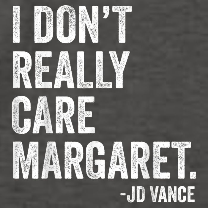 I Don’T Really Care Margaret Jd Vance Funny Minimalist Vector Backpack