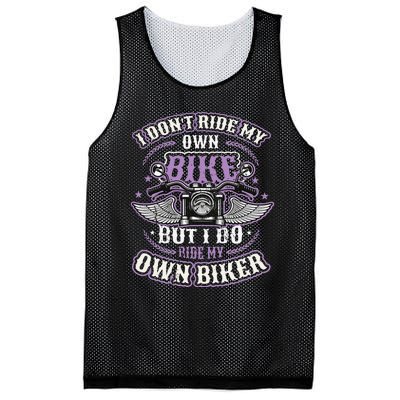 I Don´t Ride My Own Bike But I Do Ride My Own Biker  Mesh Reversible Basketball Jersey Tank