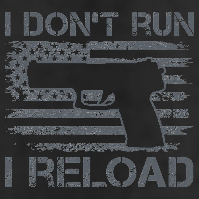 I Don't Run I Reload Pro Guns USA Flag Pistol Funny Gun 15oz Campfire Ceramic Mug
