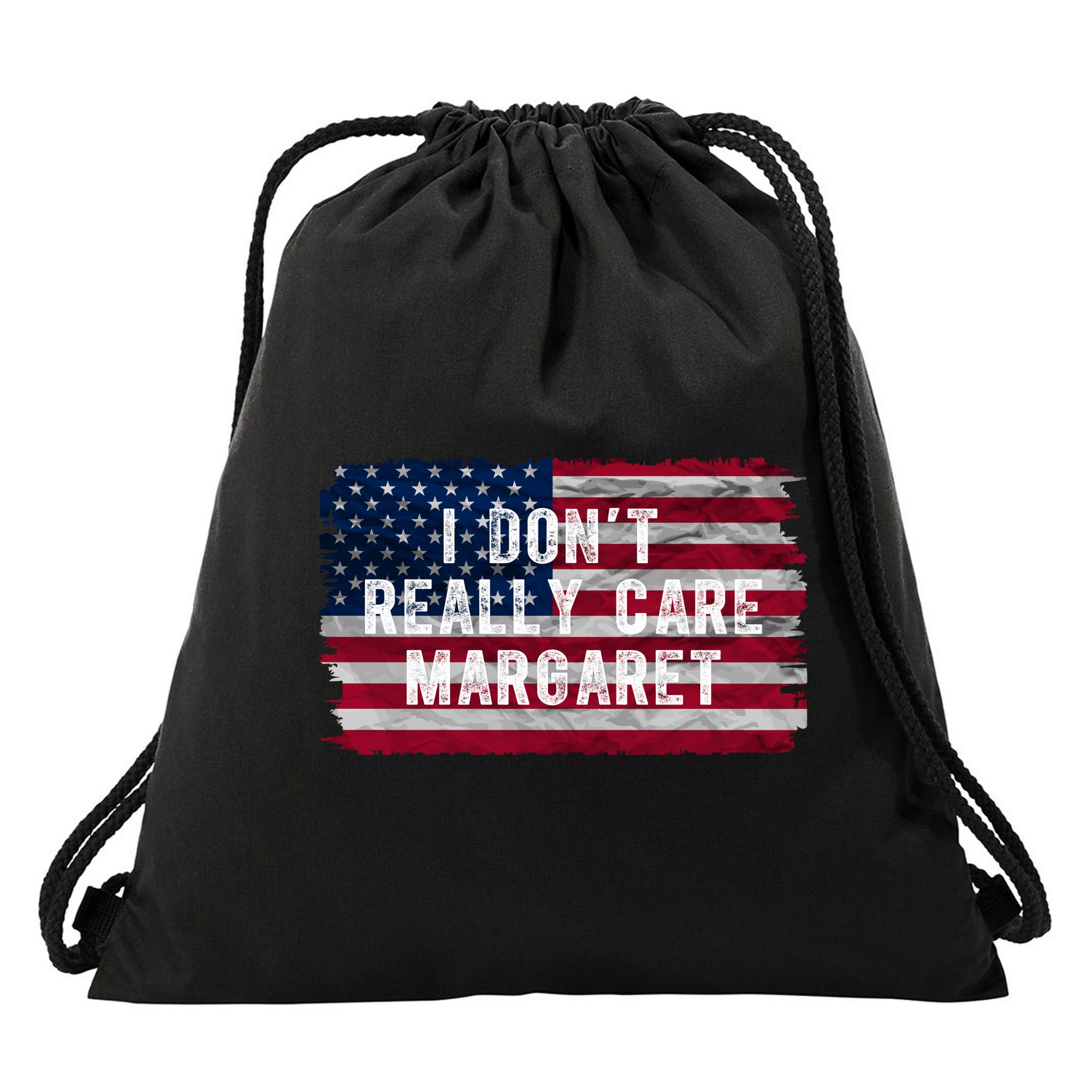 I DonT Really Care Margaret Drawstring Bag