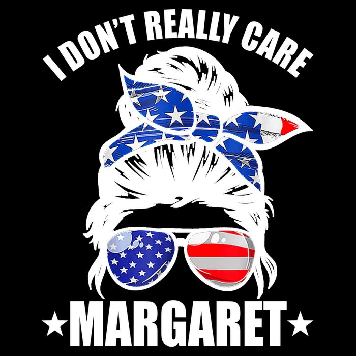I Dont Really Care Margaret Minimalist Jd Vance Messy Bun White 16 in Basic Backpack