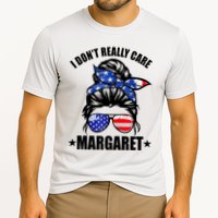 I Dont Really Care Margaret Minimalist Jd Vance Messy Bun White Performance Shirt