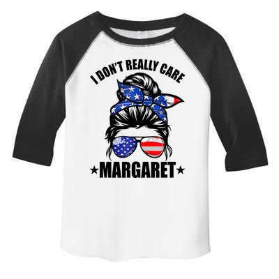 I Dont Really Care Margaret Minimalist Jd Vance Messy Bun White Toddler Fine Jersey T-Shirt