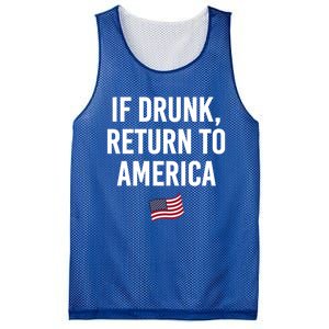 If Drunk Return To America 4th Of July Ing Gift Mesh Reversible Basketball Jersey Tank