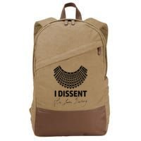 I Dissent Rbg Ruth Bader Ginsburg Rights Equality Cotton Canvas Backpack