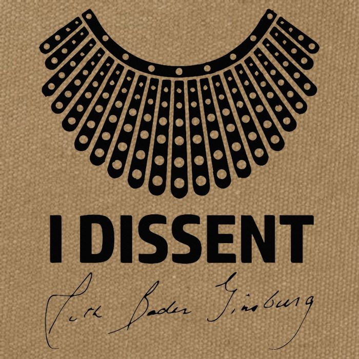 I Dissent Rbg Ruth Bader Ginsburg Rights Equality Cotton Canvas Backpack