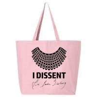 I Dissent Rbg Ruth Bader Ginsburg Rights Equality 25L Jumbo Tote