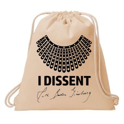 I Dissent Rbg Ruth Bader Ginsburg Rights Equality Drawstring Bag