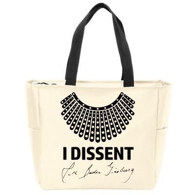 I Dissent Rbg Ruth Bader Ginsburg Rights Equality Zip Tote Bag