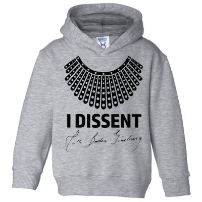 I Dissent Rbg Ruth Bader Ginsburg Rights Equality Toddler Hoodie