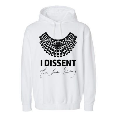 I Dissent Rbg Ruth Bader Ginsburg Rights Equality Garment-Dyed Fleece Hoodie