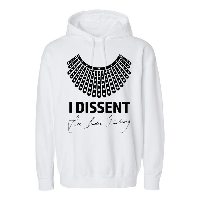 I Dissent Rbg Ruth Bader Ginsburg Rights Equality Garment-Dyed Fleece Hoodie